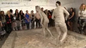 czech female mud wrestling event