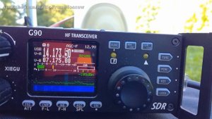 Xiegu G90 + вертикал 10 метров, радиосвязь из парка // 20 июня 2021 года