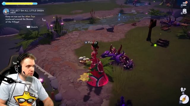 DISNEY Dreamlight Valley. How to Get All 25 Green Aliens for Buzz Quest. смотреть онлайн