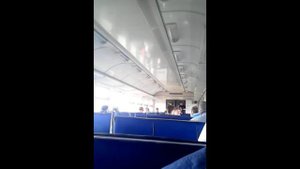 Выступление баяниста в электричке