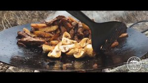 Садж из телятины. Говядина с овощами.Садж классический на природе. Кавказ.