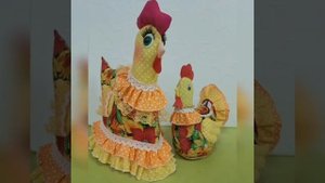 КУРОЧКА НА ЧАЙНИК И КУРОЧКА ВАЗОЧКА