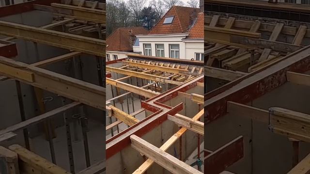 как надо делать перекрытие, учимся #работазаграницей #бетон #монолит #кладкаблока смотреть онлайн