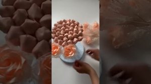 Букет из конфет. Подарок на свадьбу. Букет из еды своими руками. Идеи подарка 2021. Мастер класс