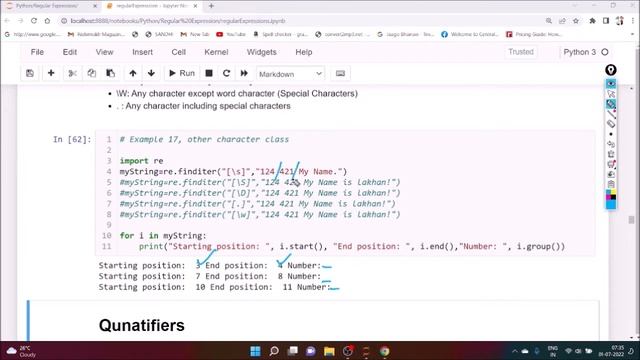 [PYH 17] Regular expresssion, match(), fullmatch(), search(), findall(), finditer(), sub() (Hindi) смотреть онлайн