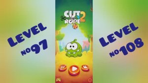 Игра Cut The Rope2 (уровни с 97 по 108)