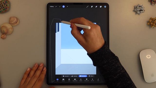 Draw with me this TERRACE BLUE SKY & FLOWER POT - ** Procreate Tutorial** смотреть онлайн