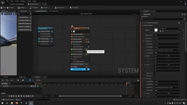 Simple Anim trail creation (Niagara) - Unreal Engine 5 + Unreal Engine 4