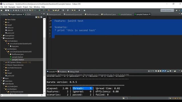 02- JUnit5 |Cucumber HTML Reports & Parallel Execution in Karate | Karate API Test Automation