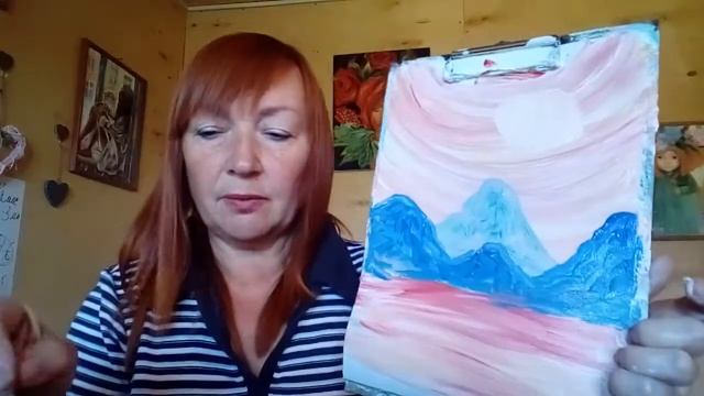 Мастер- класс правополушарного рисования, пейзаж. смотреть онлайн