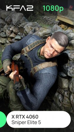 Sniper Elite 5 | KFA2 X GeForce RTX 4060 Black | 1080p (Full HD) разрешение