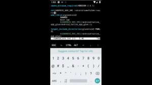 Compiling OpenGL Android GUI native program in C/C++ using Termux and execute it in loda