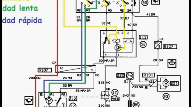 CIRCUITO eléctrico ⚡ de LIMPIAPARABRISAS [?] real. FUNCIONAMIENTO. смотреть онлайн