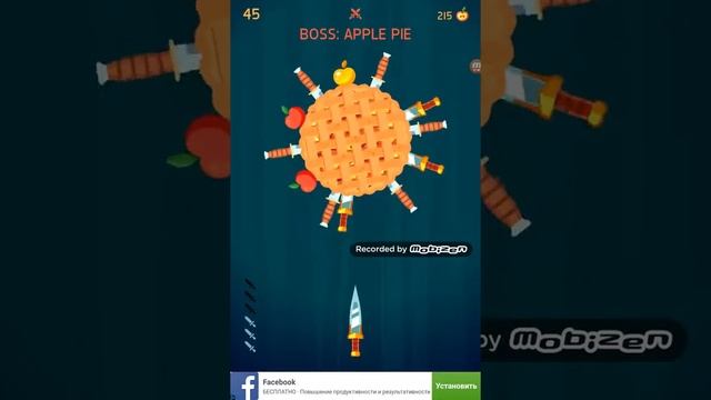 (Knife Hit)Боссы (Томат, яблочный пирог, колесо фортуны) смотреть онлайн