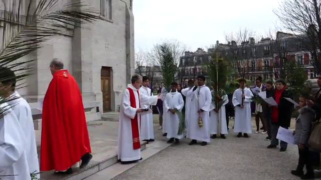 Célébration de la bénédiction des Rameaux 25 mars 2018 смотреть онлайн