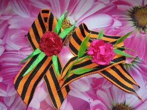 Георгиевская лента Гвоздика Мастер класс Своими руками.mp4