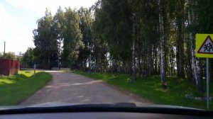 Смоленская область. С.Никольское из окна авто 2017 г.