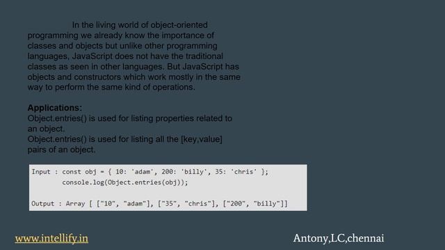 JAVASCRIPT| OBJECT.KEYS,VALUES,ENTRIES | DESTRUCTING ASSIGNMENT| DATE AND TIME|JSON METHODS | toJSO