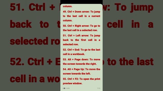 EXCEL SHORTCUTS | MICROSOFT | 100 SHORTCUT KEYS | GENERAL KNOWLEDGE