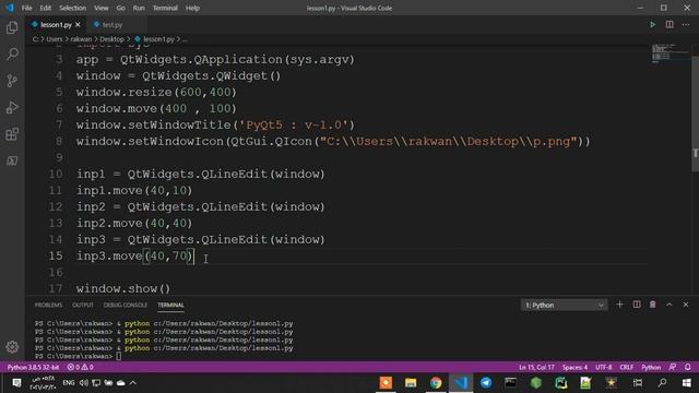 تعلم بايثون pyqt5 : درس 16 : انشاء حقول الادخال والتحكم الكامل بخصائصه مع اكواد css بسهولة смотреть онлайн