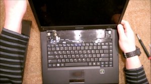 Как разобрать Ноутбук Samsung R70 ( Samsung R70 disassembly. How to replace HDD, RAM)