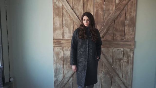 Пальто с пайетками из итальянской шерсти look 801 смотреть онлайн