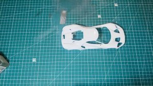 Начало сборки модели Tamiya Ford GT 1/24