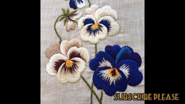 Beautiful and unique style of floral hand embroidery designs