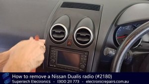 How to remove a Nissan Dualis radio (#2180)