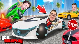АВТОПИЛОТ СОШЕЛ С УМА! УГАРНАЯ БИТВА ЭЛЕКТРОКАРОВ С ПЕРЕСАДКАМИ! НЕ ДОВЕРЯЙ ТЕХНОЛОГИЯМ! (GTA 5 RP)