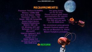 Monsters VS Aliens Mutant Pumpkins From Outer Space DVD Menu Walkthrough