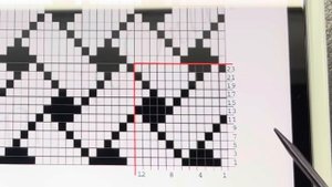 Двусторонний жаккард -итальянский набор двумя нитками - Узелковая кромочная петля - простой способ🧶