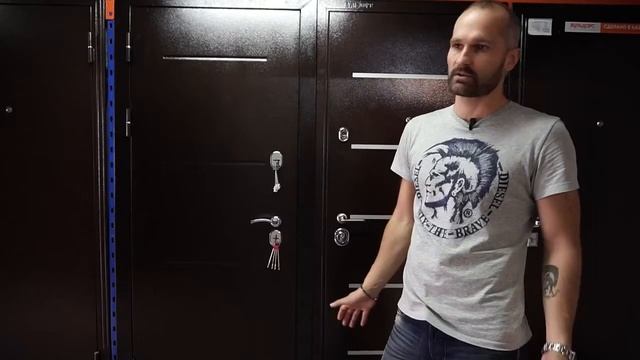 Стальная дверь с терморазрывом FERRONI 11 СМ ISOTERMA МЕДНЫЙ АНТИК
