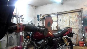 Полировка выхлопа Honda cb 400 SF