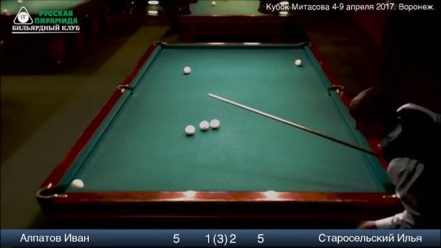 Русский бильярд - узкие лузы и большие шары. смотреть онлайн