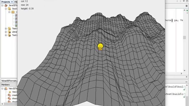 [Java 3D Physics] from scratch - Collision Detection With Terrain (Height Map vs Point) Test