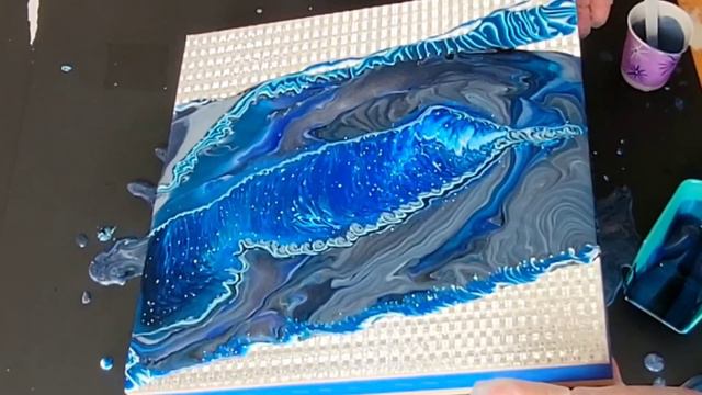 Acrylic Pouring On Paper & More! Amazing Backgrounds For Acrylic Pouring. смотреть онлайн