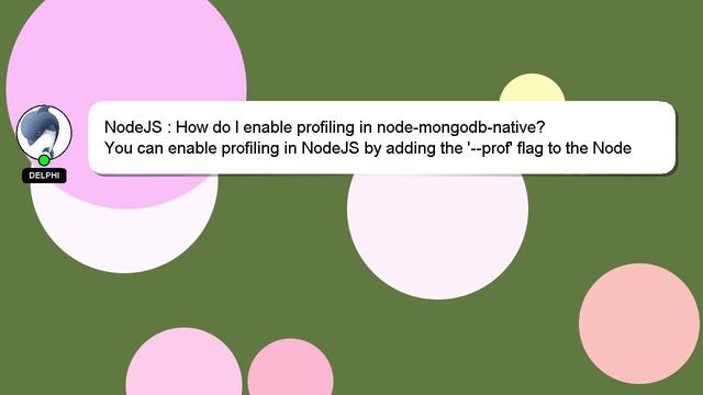 NodeJS : How Do I Enable Profiling In Node-mongodb-native?