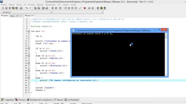 Bloque 2.3: Estructuras if/else anidadas y Switch смотреть онлайн