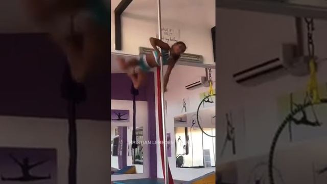 Crazy 10 year old athlete - extreme Pole sport training!!!