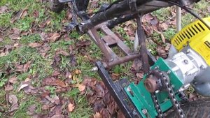 Летний вариант снегоката с триммерным мотором