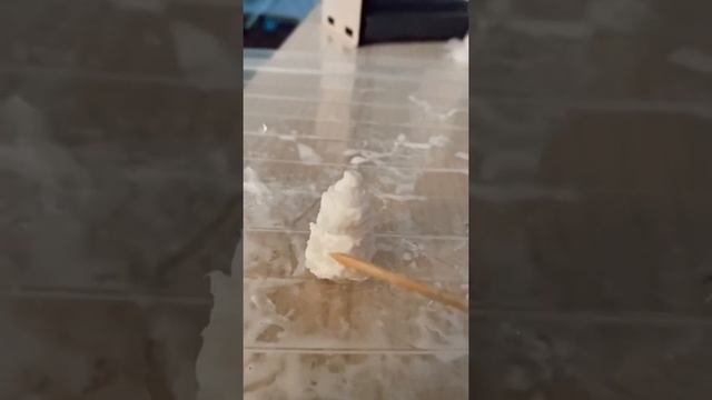 Новогодний ночник из ваты и картона