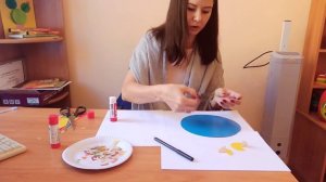 Самая легкая аппликация для детей на осеннюю тему