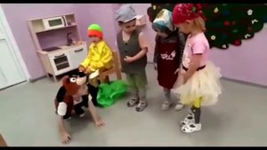 вторая младшая группа, постановка сказки "Репка"