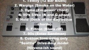 Korg Toneworks AX1000G demo