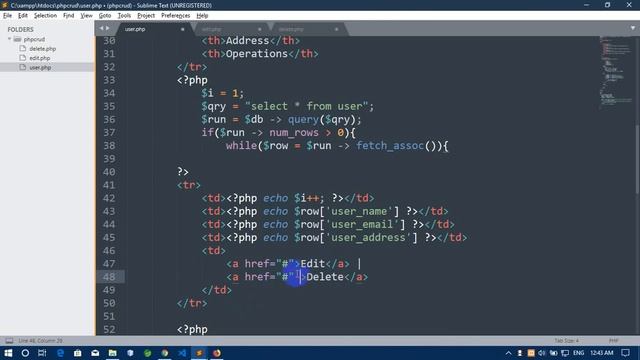 php CRUD operations with mysql смотреть онлайн