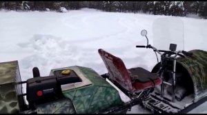 мотобуксировщик мужик с самодельным толкачем от Иваныча