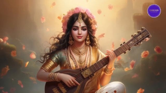 SARASWATI MANTRA | 108 BEADS Music  | Goddess of intellect & creativity l Chants of Maa Saraswati