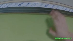 Как закрепить верхний рельс к натяжному потолку без закладных.Установка зеркальных дверей купе.