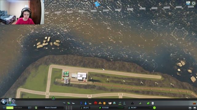 Cities Scylines- Построил товарное депо для поездов- #7 смотреть онлайн